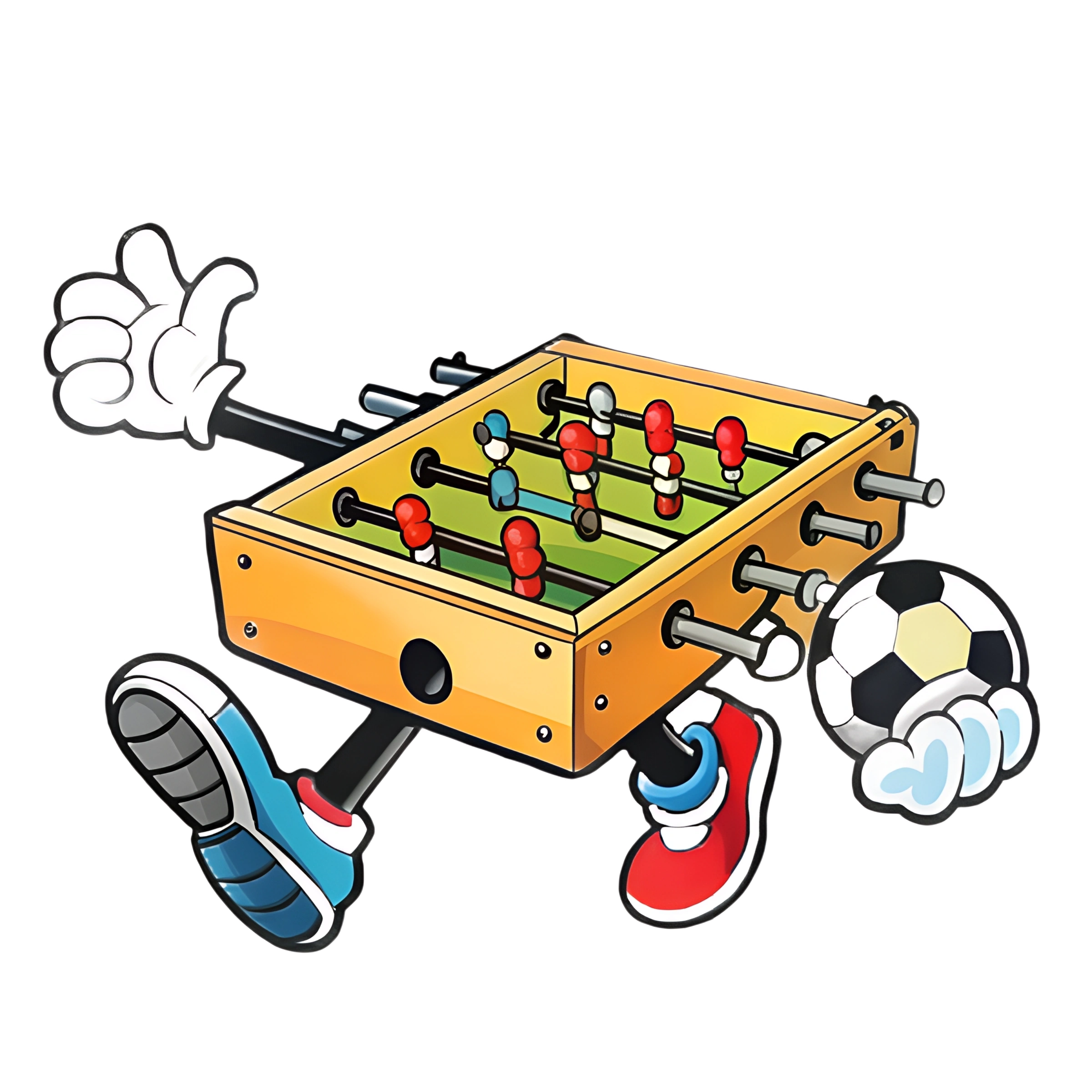 illustration d'un babyfoot